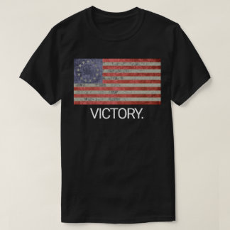 Camiseta Vitória do americano da bandeira de Betsy Ross do
