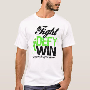 Camiseta Vitória do desafio da luta do linfoma Non-Hodgkin