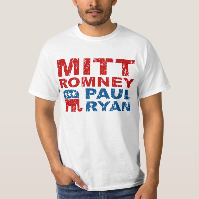 Camiseta Vitória do voto do funcionamento de Romney Ryan (Frente)