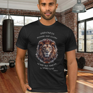 Camiseta Vitória e Poder Rei Da Criação Leão