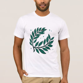 Camiseta Vitória E Realização De Green Laurel Wreath