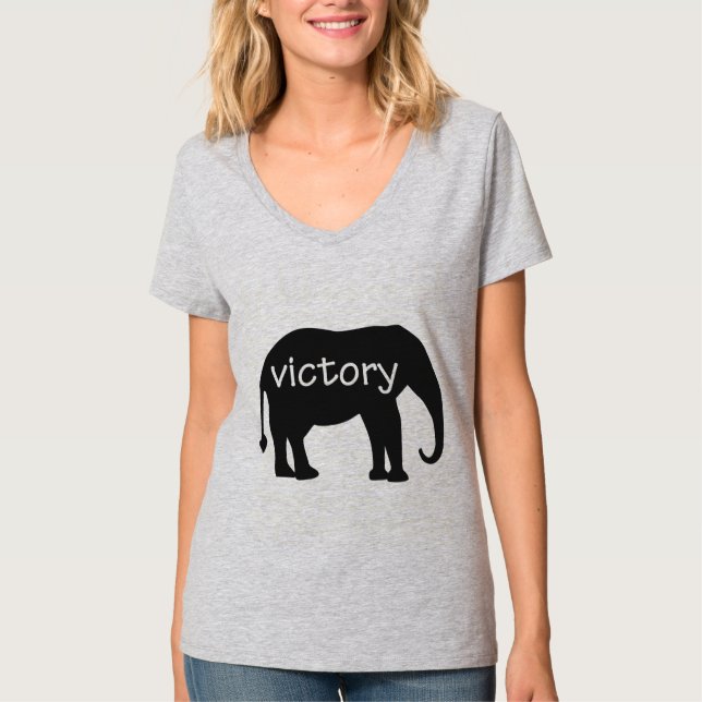 Camiseta Vitória (em uma silhueta do elefante) (Frente)