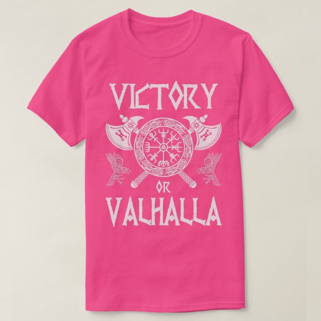 Camiseta Vitória ou Valhalla Viking (Frente do Design)