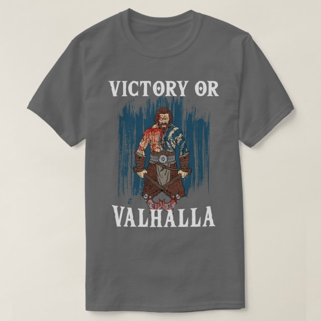 Camiseta Vitória ou Valhalla Viking 4 (Frente do Design)