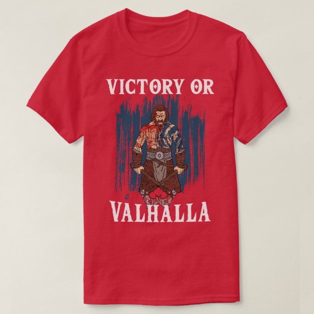 Camiseta Vitória ou Valhalla Viking 4 (Frente do Design)