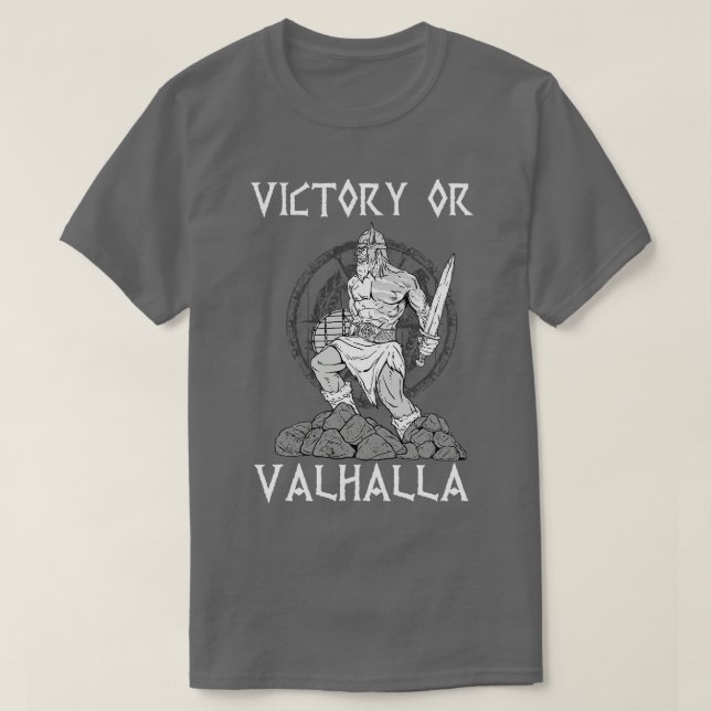 Camiseta Vitória ou Valhalla Viking 8 (Frente do Design)