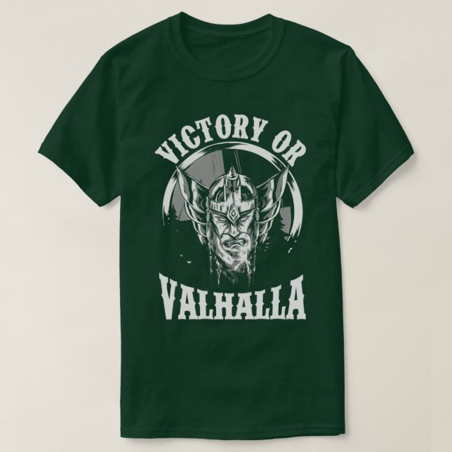 Camiseta Vitória ou valhalla viking Classic TSirt (Frente do Design)