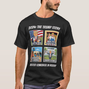 Camiseta Vitória Trump 2025 Maior Retorno Lembrança Vencedo
