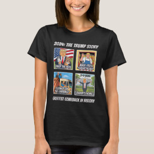 Camiseta Vitória Trump 2025 Maior Retorno Lembrança Vencedo