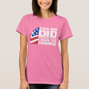 Camiseta Vitórias de Obama
