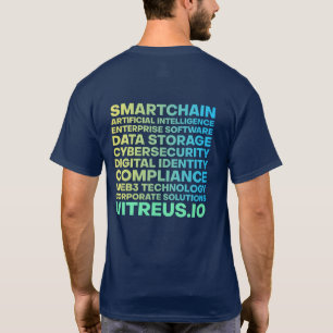 Camiseta VITREUS Camisa-T impressa (frente e verso)   MARIN