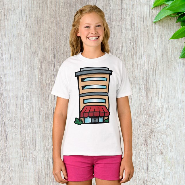 Camiseta Vitrine e Edifício de Escritórios (Criador carregado)