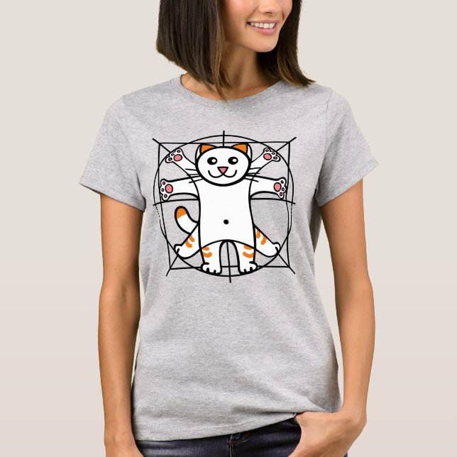 Camiseta Vitruvian Cat (Frente)