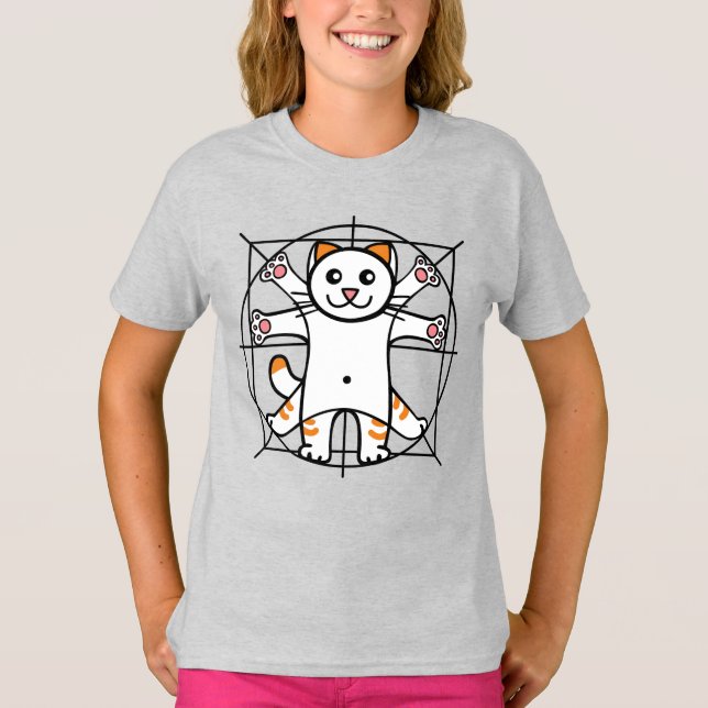 Camiseta Vitruvian Cat (Frente)