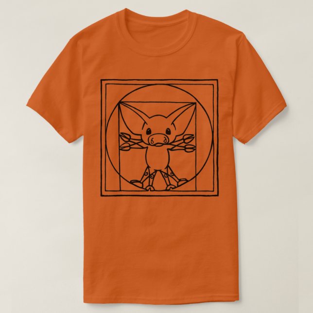 Camiseta Vitruvian Pig (Frente do Design)