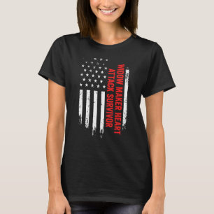 Camiseta Viúva Criadora de Ataque Cardíaco Sobrevivente Ban