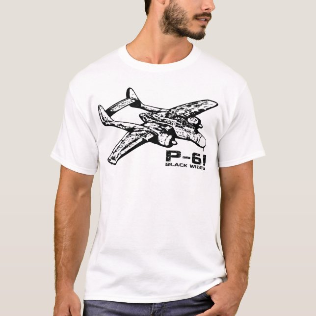 Camiseta Viúva Preta P-61 (Frente)