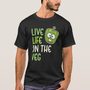 Camiseta Viva a Vida nos Legumes Pimenta Vegetariana Vida