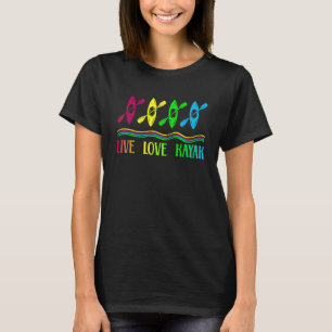 Camiseta Viva Amar Caiaque Caiaques Legais Ao Ar Livre Barc