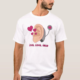 Camiseta Viva, ame, ouça o t-shirt