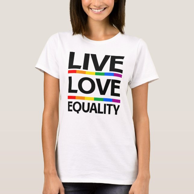 Camiseta Viva Amor Igualdade (Frente)