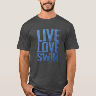 Camiseta Viva Amor Natação Treinamento Esportivo menino