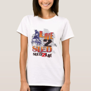 Camiseta Viva ao trenó do trenó para viver