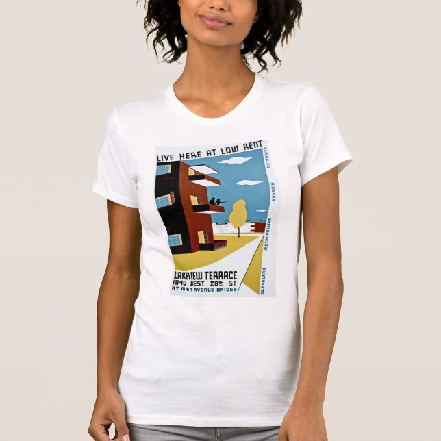 Camiseta Viva aqui em baixo aluguel (Frente)