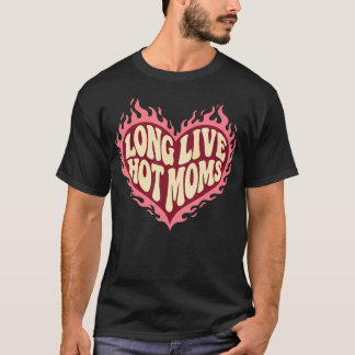 Camiseta Viva as Mães Quentes Humor Retrô Divertido de Mãe