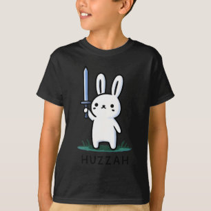 Camiseta Viva coelho cavaleiro espada engraçada meme citaçã