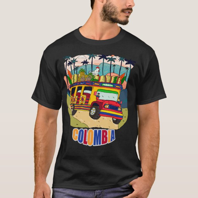 Camiseta viva colombia chiva paisa parce (Frente)