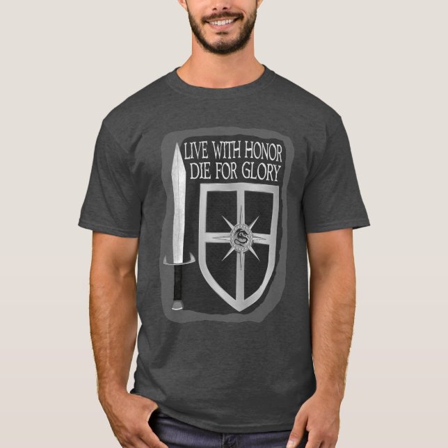 Camiseta Viva com a Honra Morre Pela Glória (Frente)