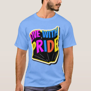 Camiseta Viva com o Orgulho LGBTQ Mês