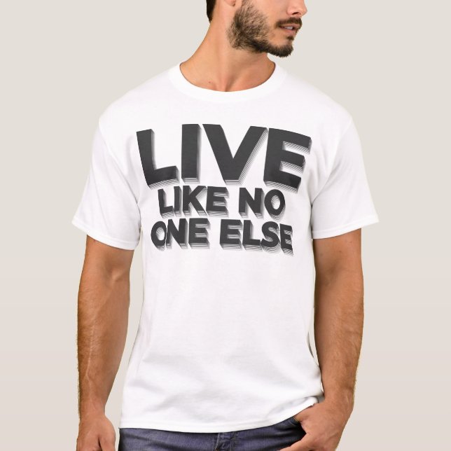 Camiseta Viva como ninguém, Dave Ramsey citação (Frente)