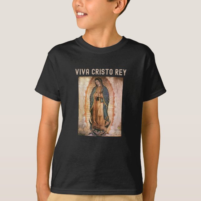 Camiseta Viva Cristo Rey Cristeros Católicos (Frente)