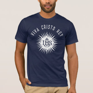 Camiseta Viva Cristo Rey Cristeros Católicos Presente