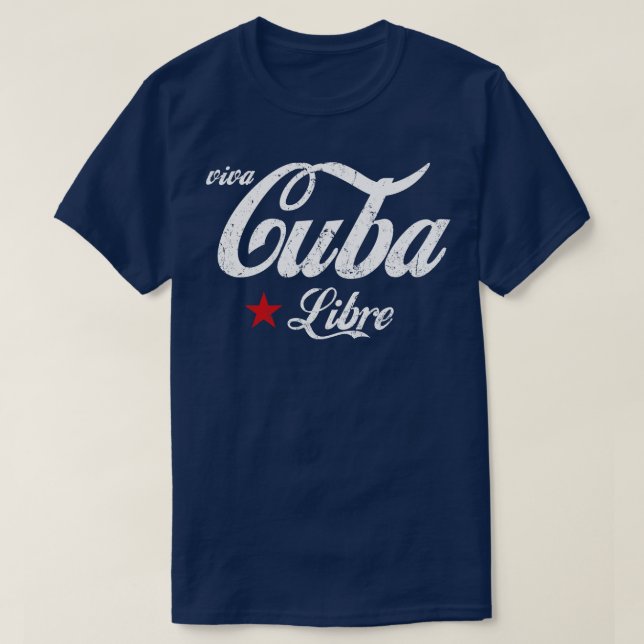 Camiseta Viva Cuba (Frente do Design)