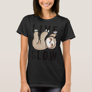 Camiseta Viva Devagar Crianças Fofas Devagar Sem Pressa P