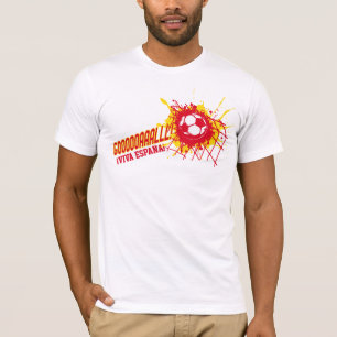 Camiseta ¡ Viva España da espanha do objetivo do futebol!