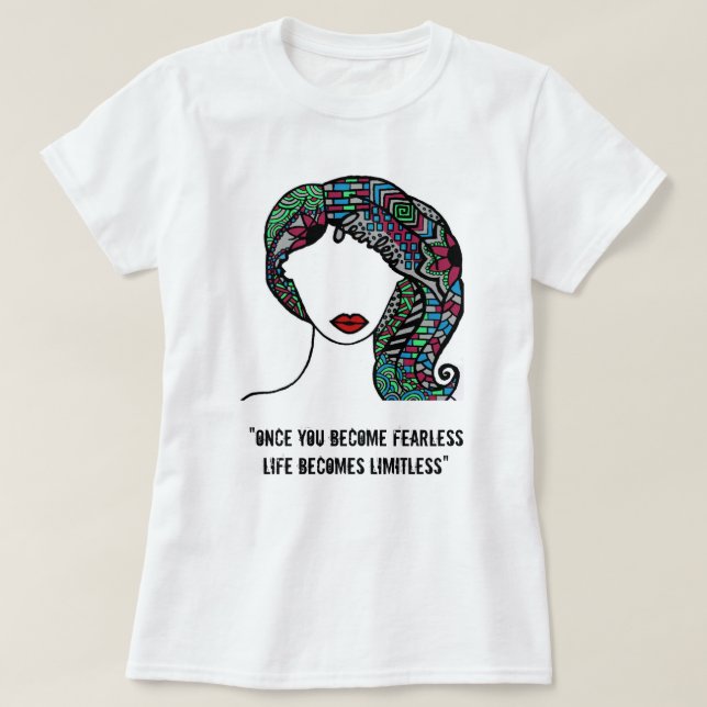 Camiseta Viva Fearlessly (Frente do Design)