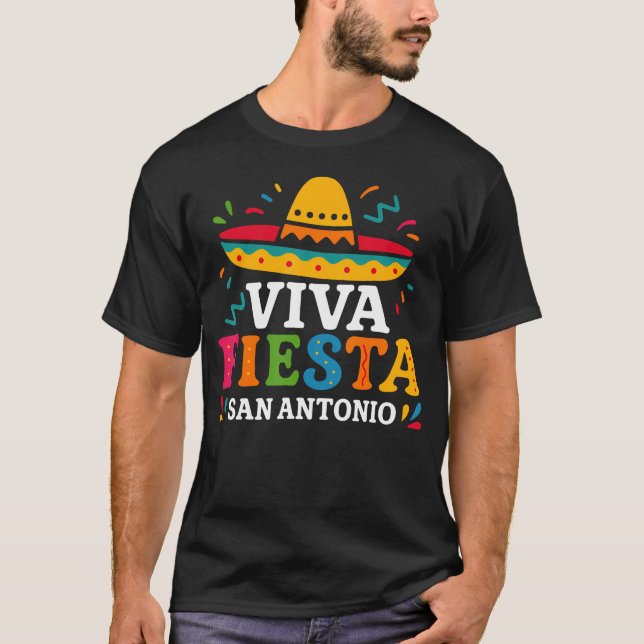 Camiseta Viva Fiesta San Antonio Cinco De (Frente)