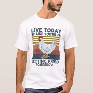 Camiseta Viva hoje como se você fosse ser casado amanhã d