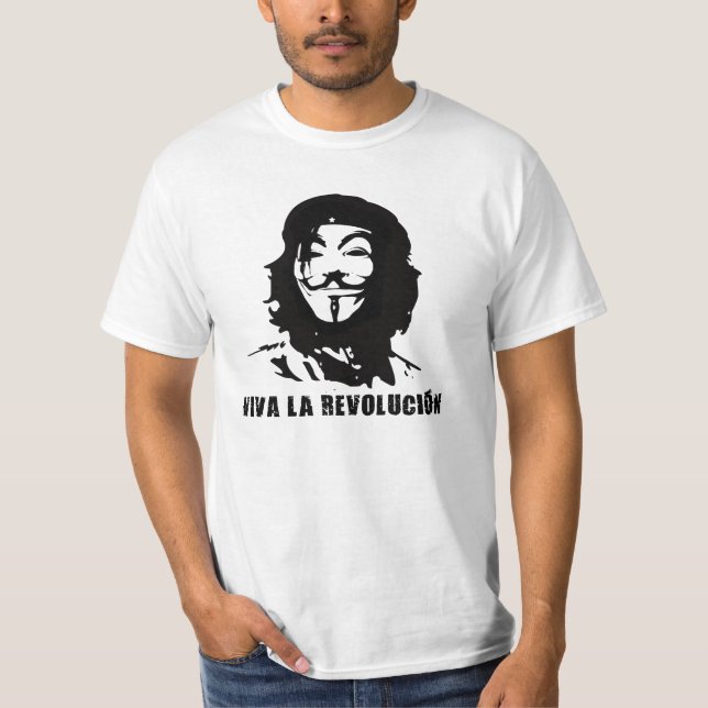 Camiseta Viva La Anonymous (Frente)