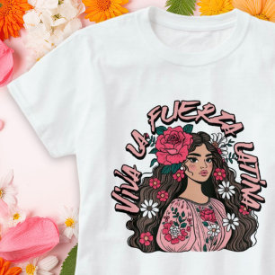 Camiseta Viva la fuerza latina Boho