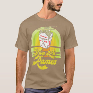 Camiseta Viva La Ramen Noodle Asia Comida Funny Retro