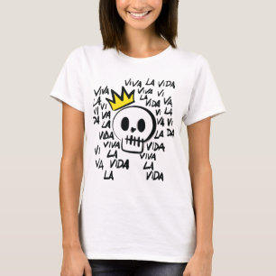Camiseta Viva La Vida Skull T-Shirt - Teto Gráfico Negrito