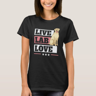Camiseta Viva Lab Amor Labrador Retriever Cachorro Labrador