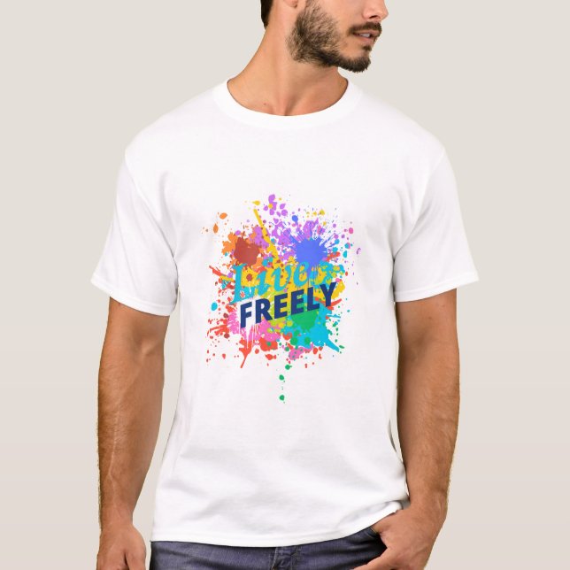 Camiseta Viva livremente (Frente)