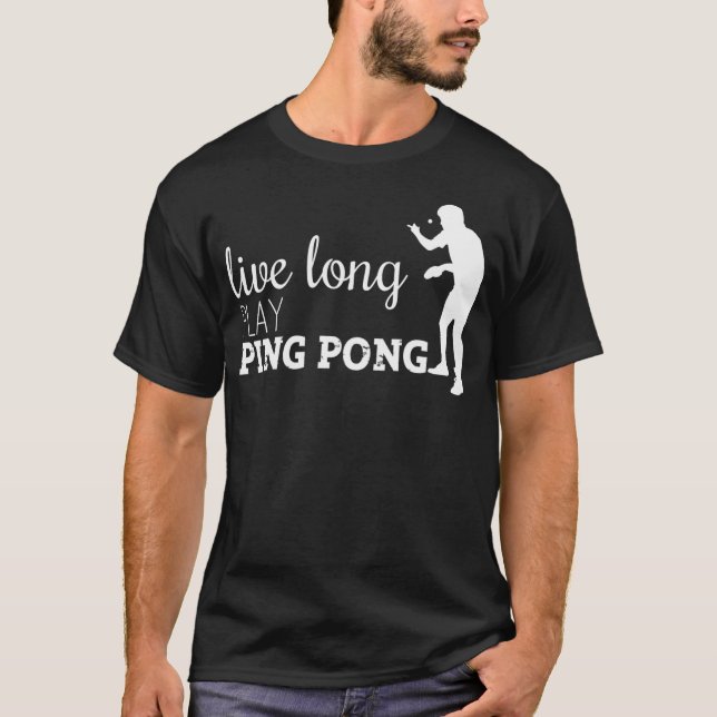 Camiseta Viva Longo Jogue Ping Pong (Frente)