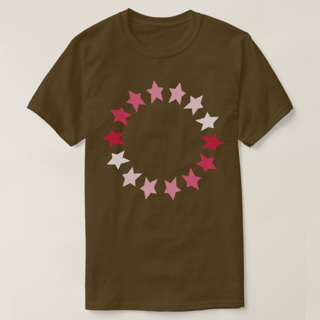 Camiseta Viva Magenta Circular Gráfico (Frente do Design)